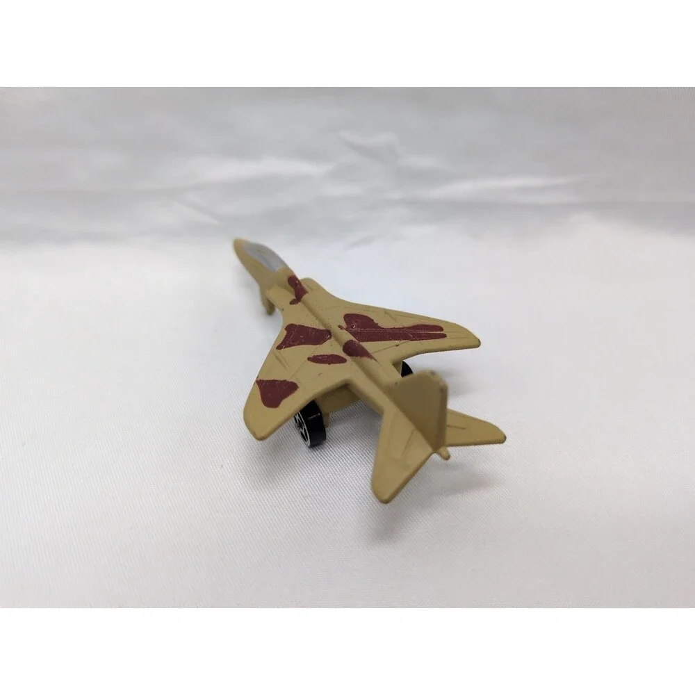Vintage Brown Camo Metal Diecast Plane 3